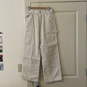 White/cream urban outfitters BDG patchwork pants